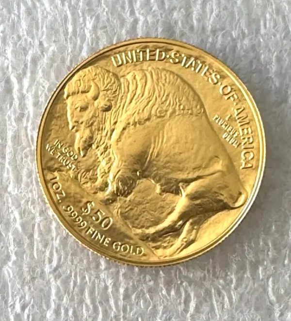 1 Gold 2025 American buffalo 1 Troy oz .9999 Fine Gold $50 US Mint BU Coin - Image 2