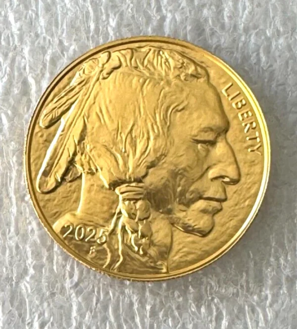 1 Gold 2025 American buffalo 1 Troy oz .9999 Fine Gold $50 US Mint BU Coin